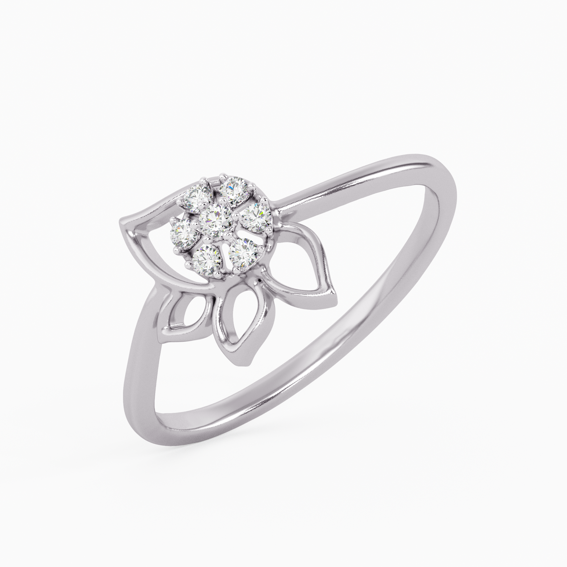 Splendour of Frost Gold and Diamond Ring