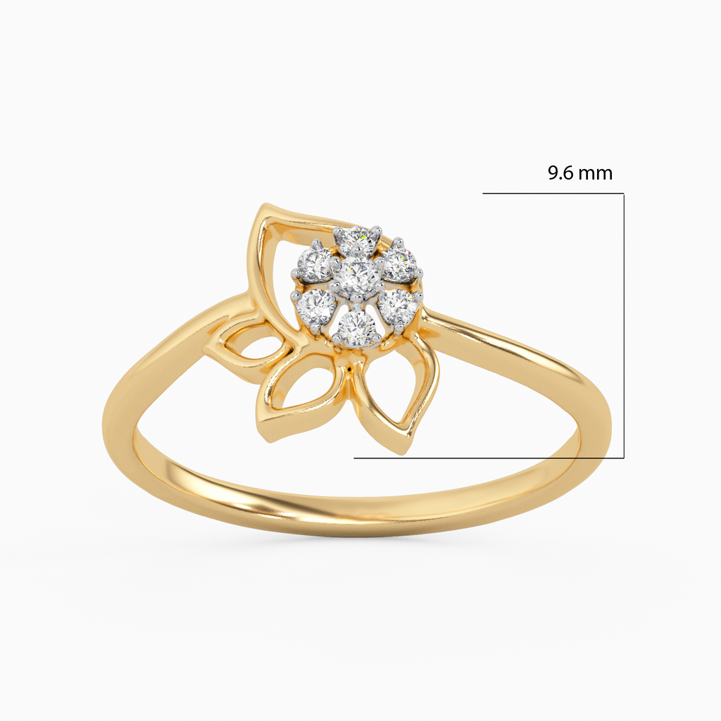 Splendour of Frost Gold and Diamond Ring