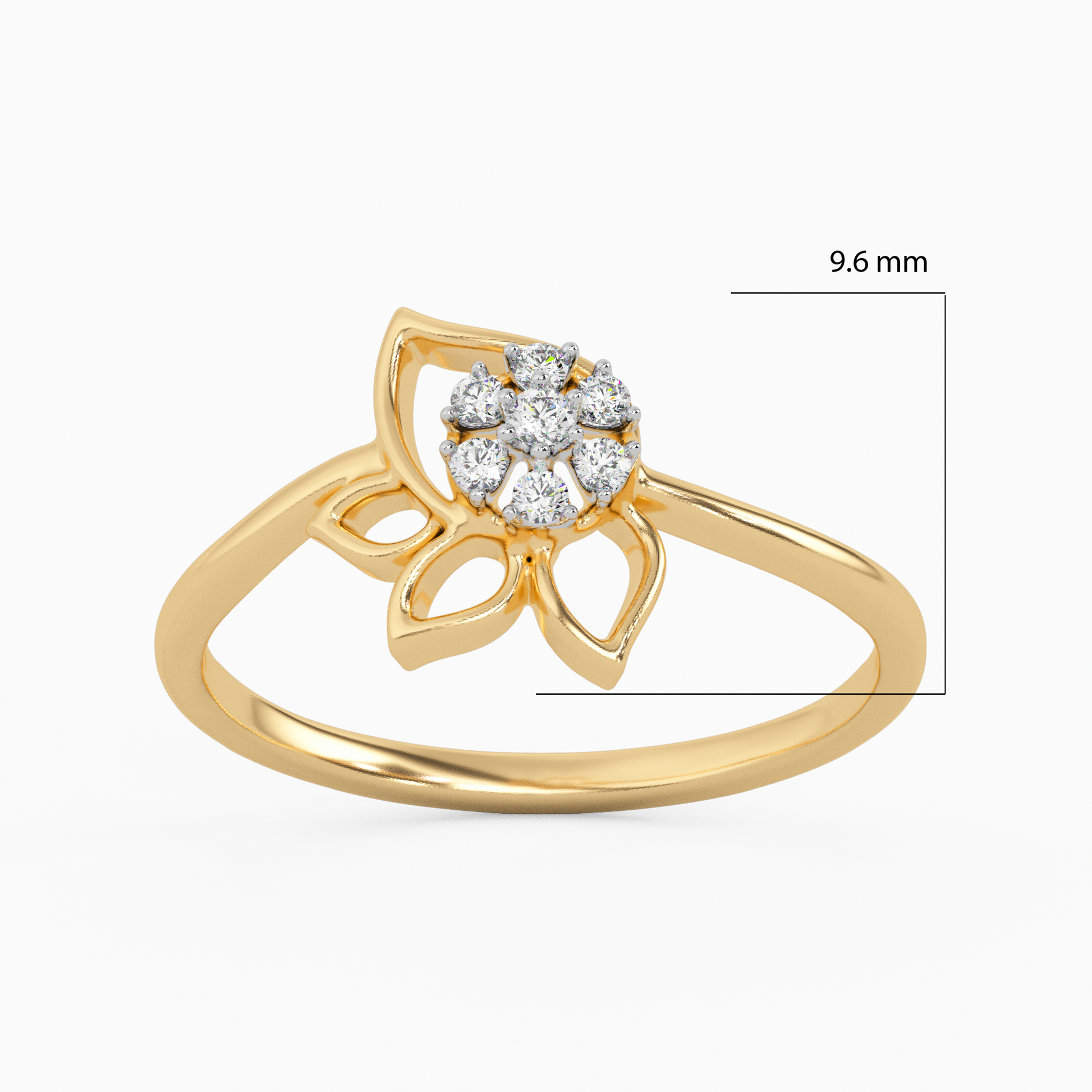 Splendour of Frost Gold and Diamond Ring