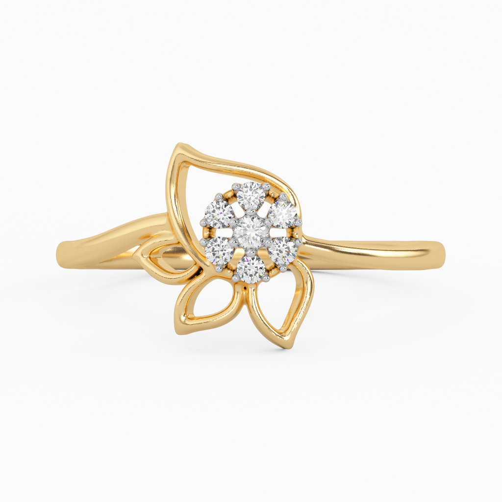 Splendour of Frost Gold and Diamond Ring