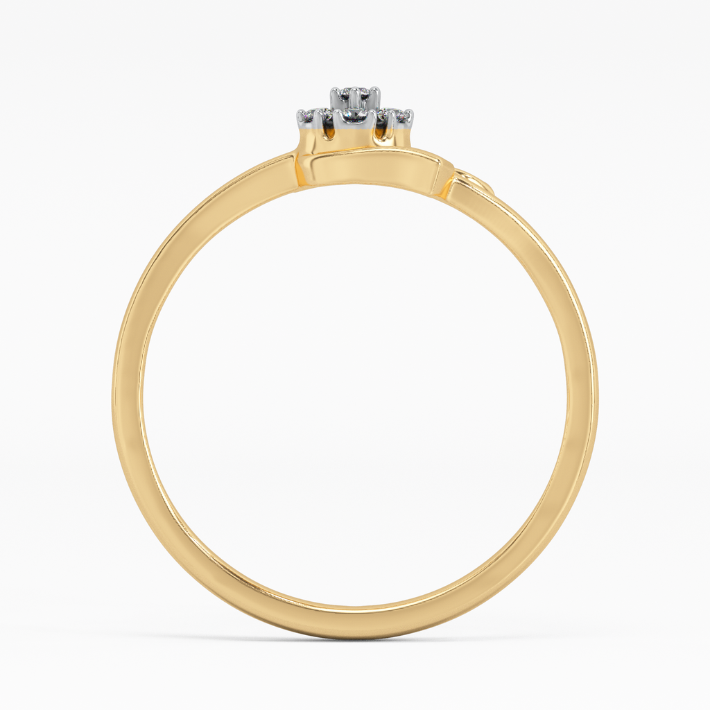 Splendour of Frost Gold and Diamond Ring