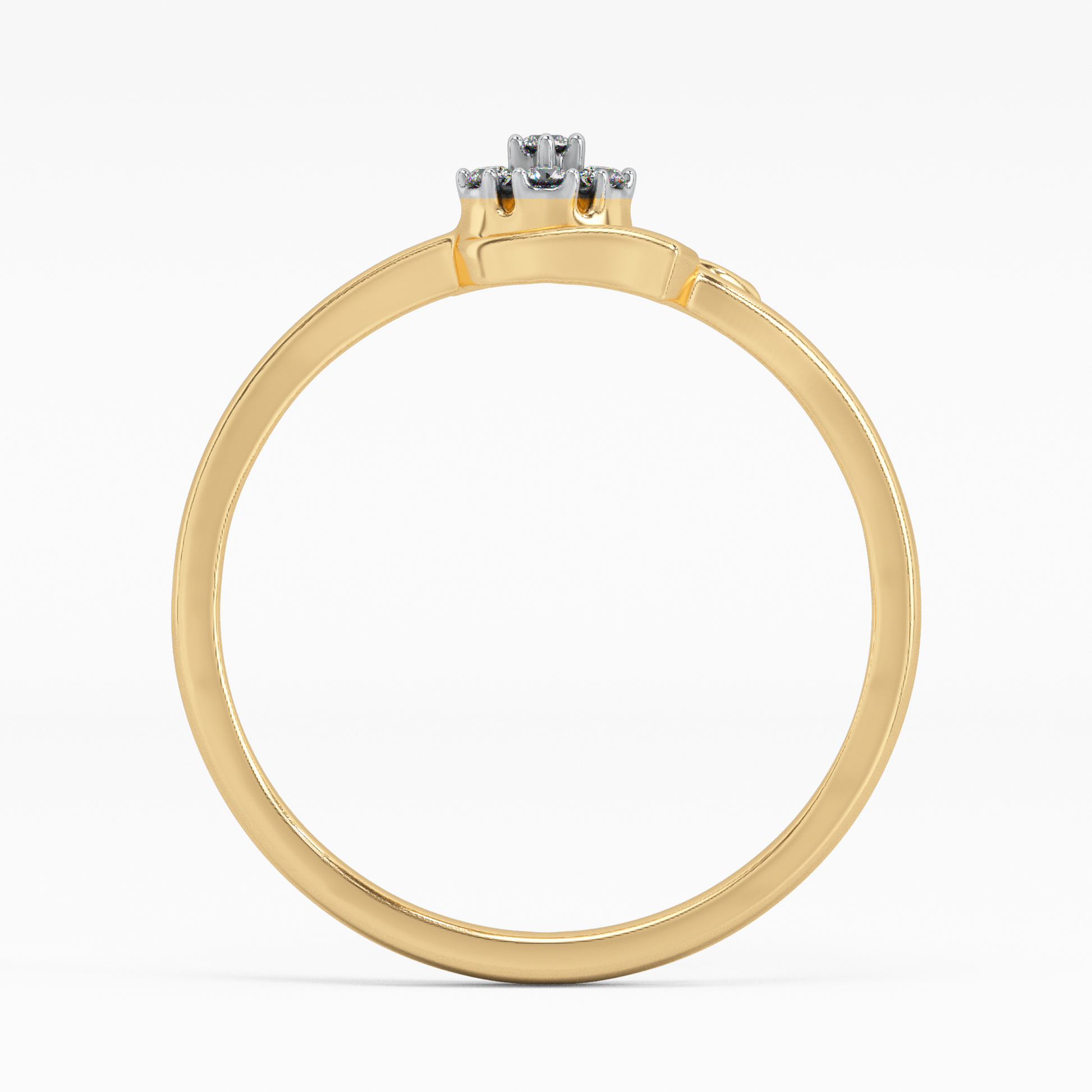 Splendour of Frost Gold and Diamond Ring