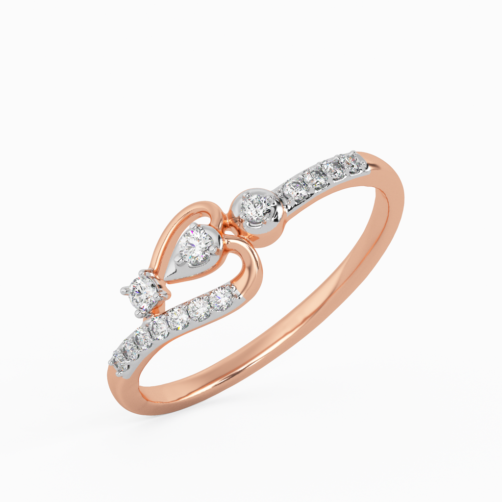 Rose Garden Gold and Diamond Ring