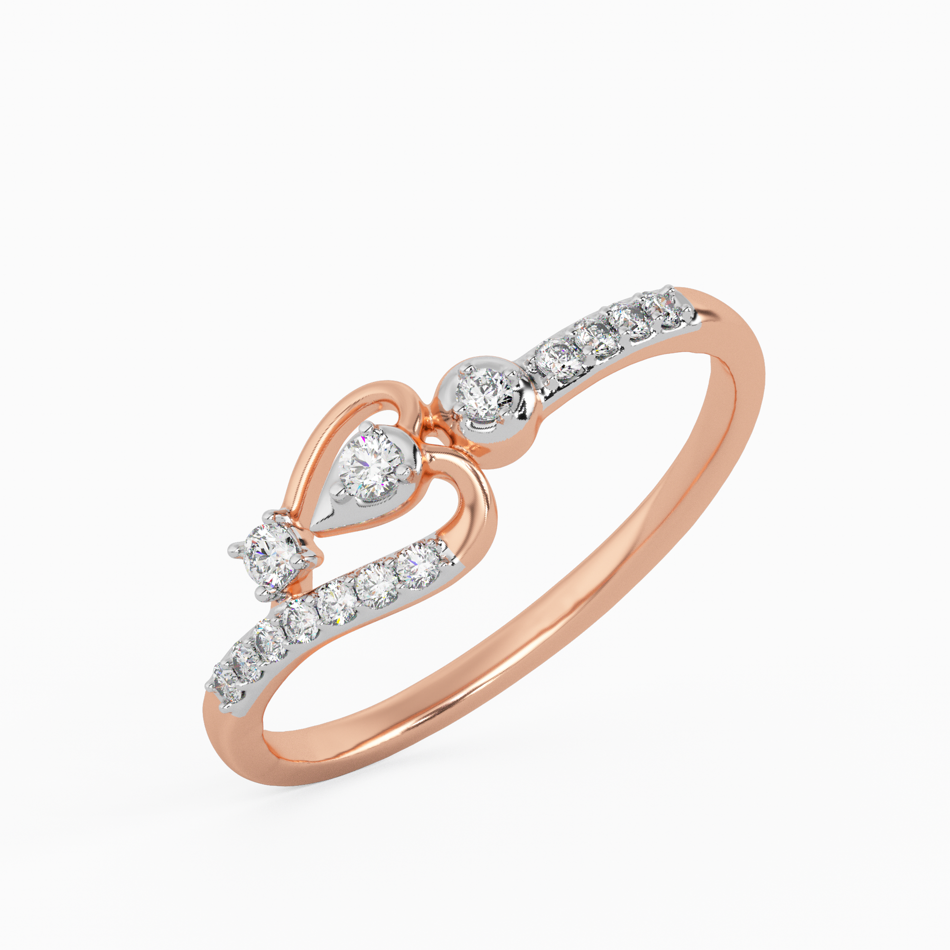 Rose Garden Gold and Diamond Ring