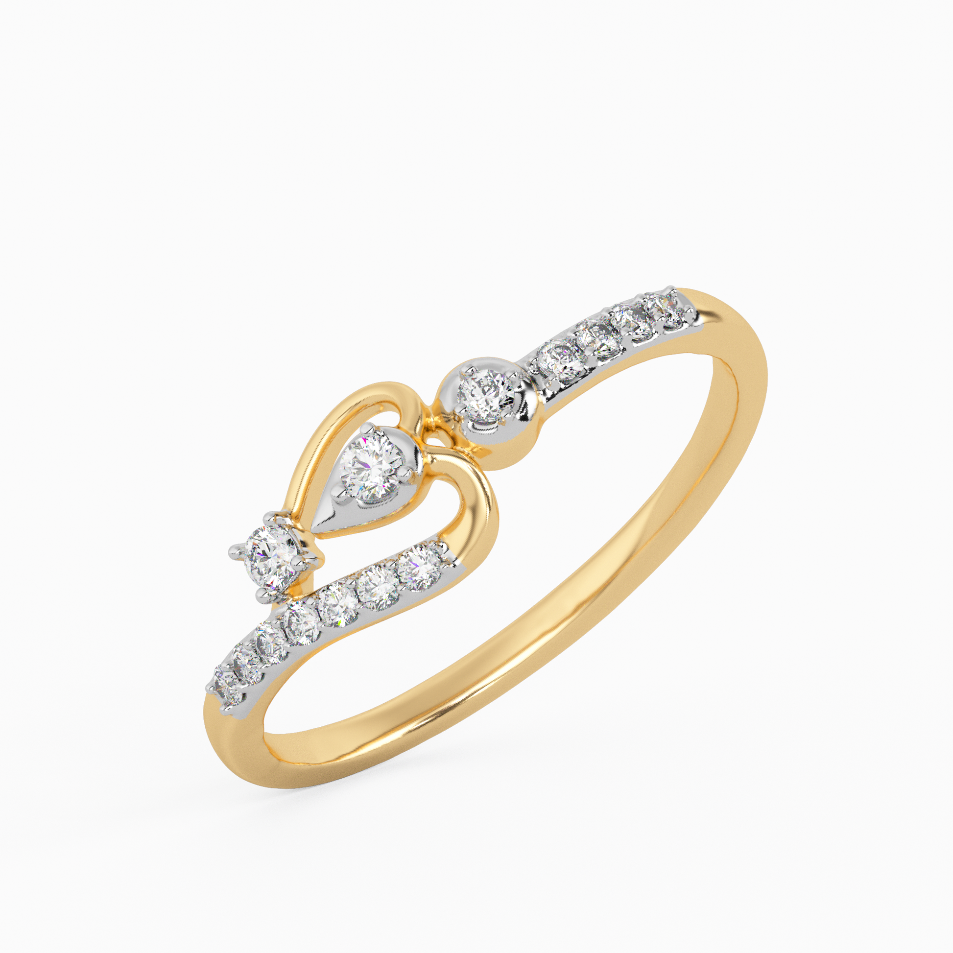 Rose Garden Gold and Diamond Ring