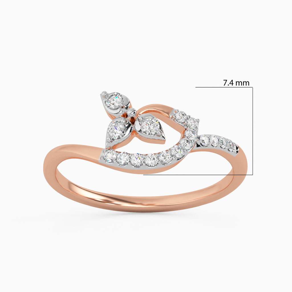 Full Bloom Gold and Diamond Ring