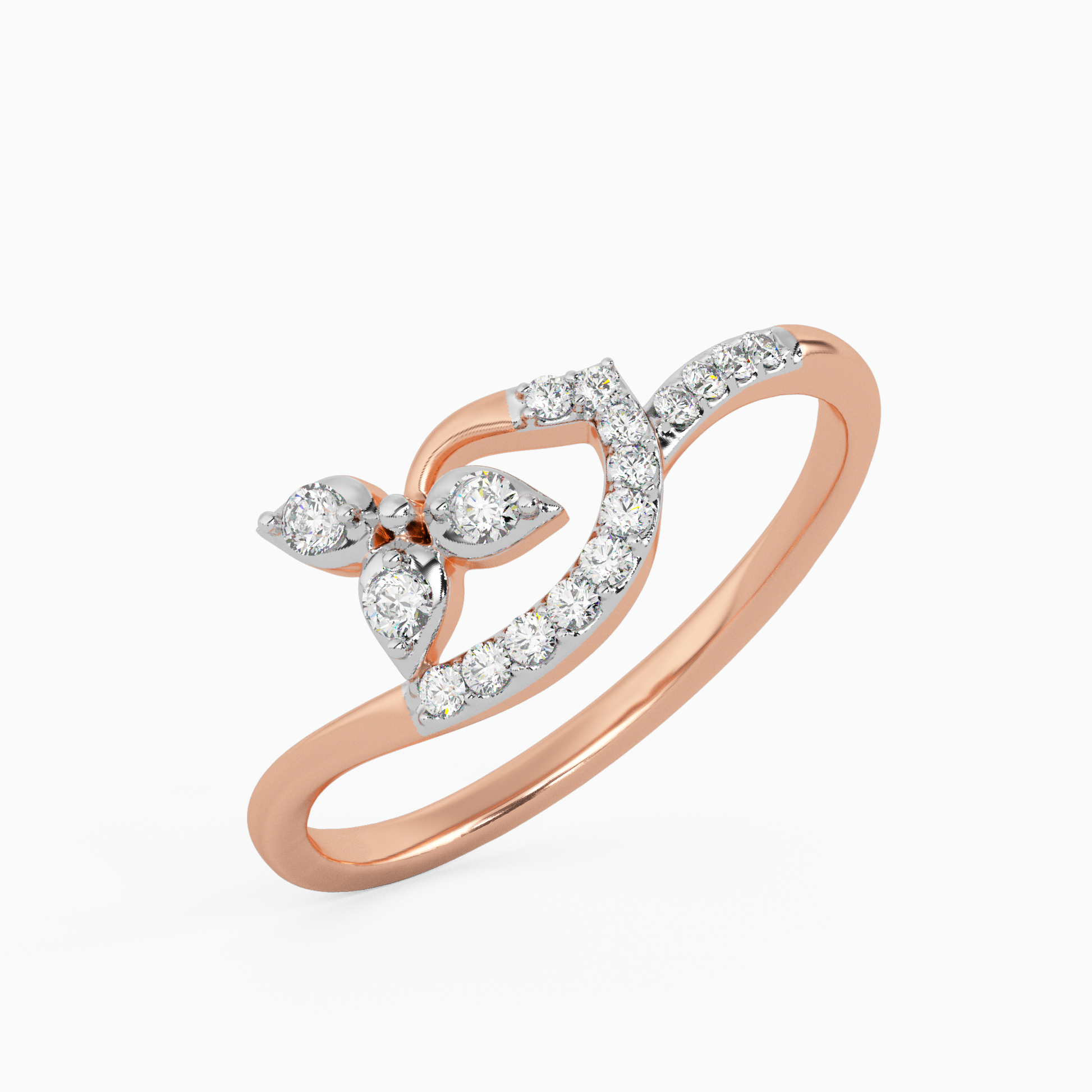 Full Bloom Gold and Diamond Ring