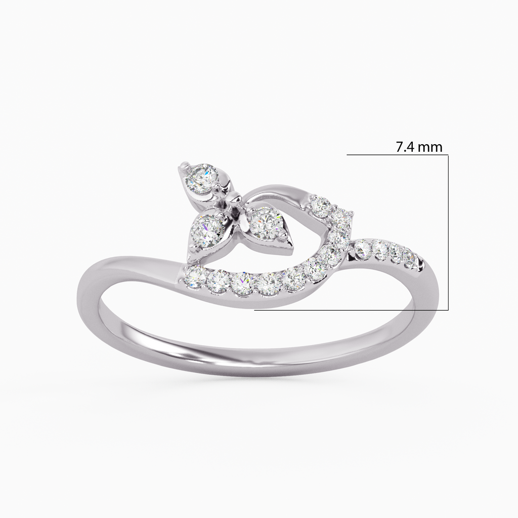 Full Bloom Gold and Diamond Ring