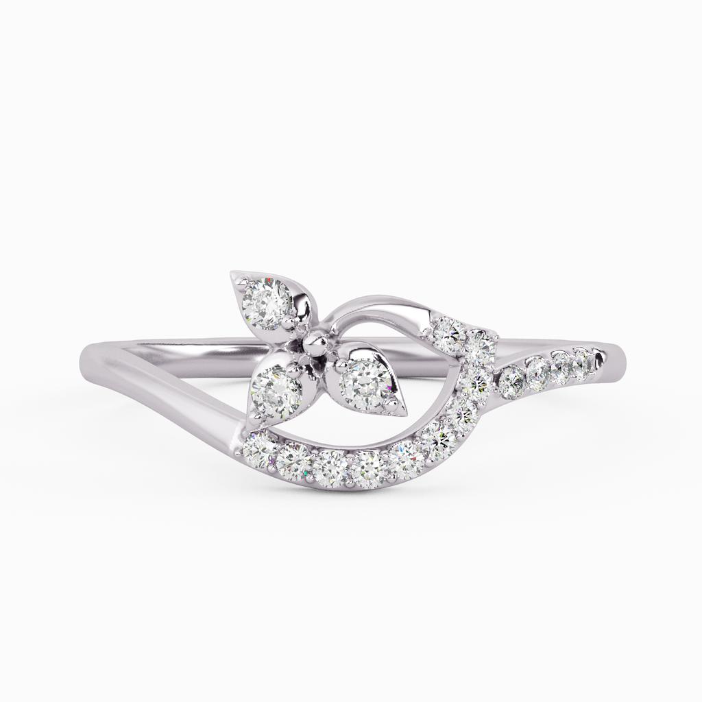 Full Bloom Gold and Diamond Ring