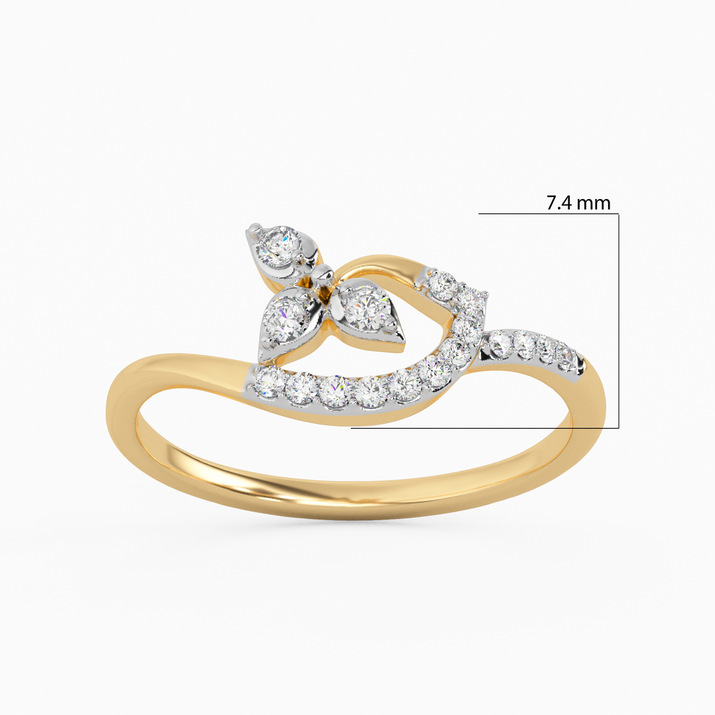 Full Bloom Gold and Diamond Ring