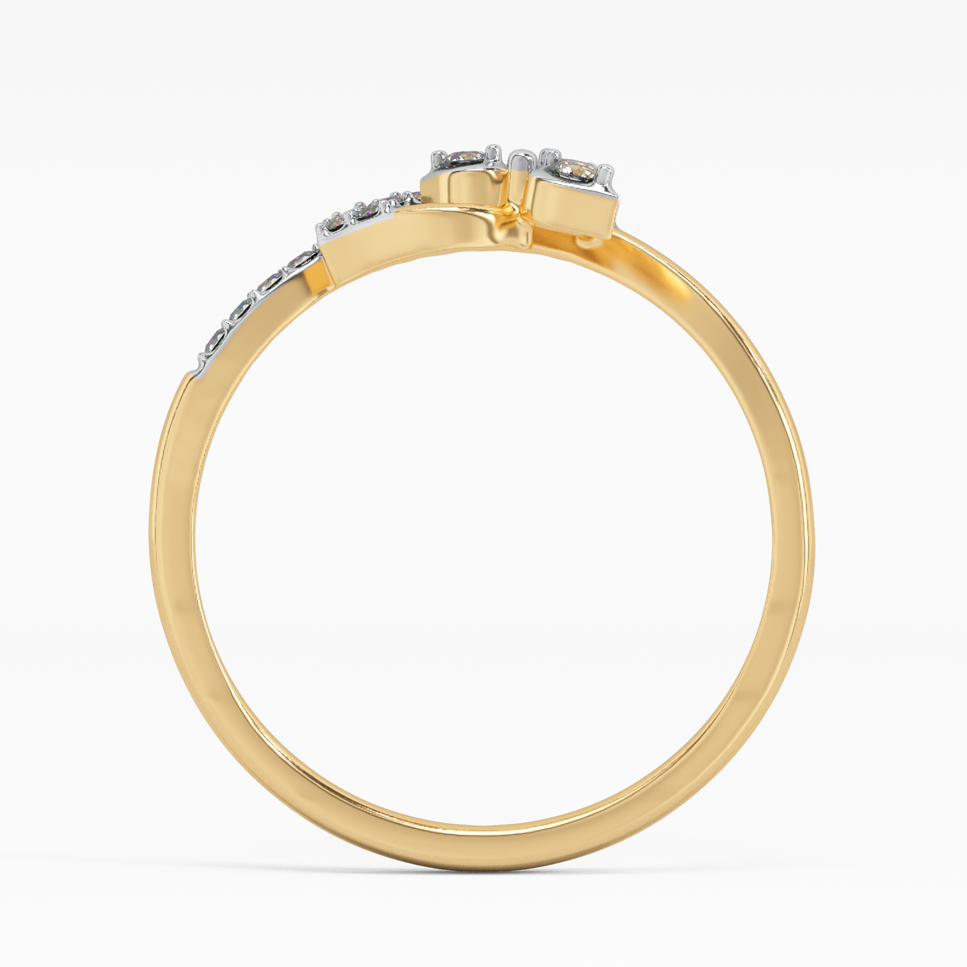 Full Bloom Gold and Diamond Ring