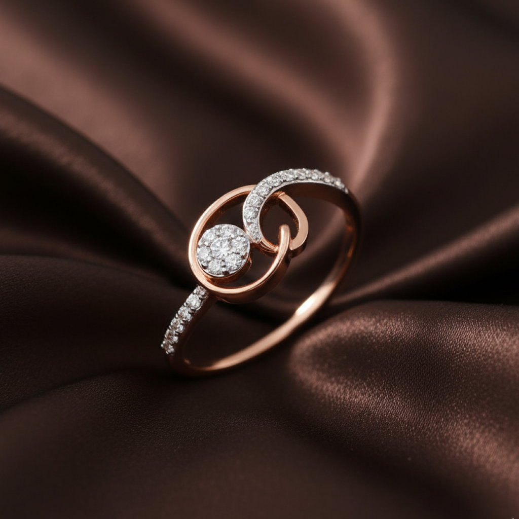 Innocent Rosebud Gold and Diamond Ring