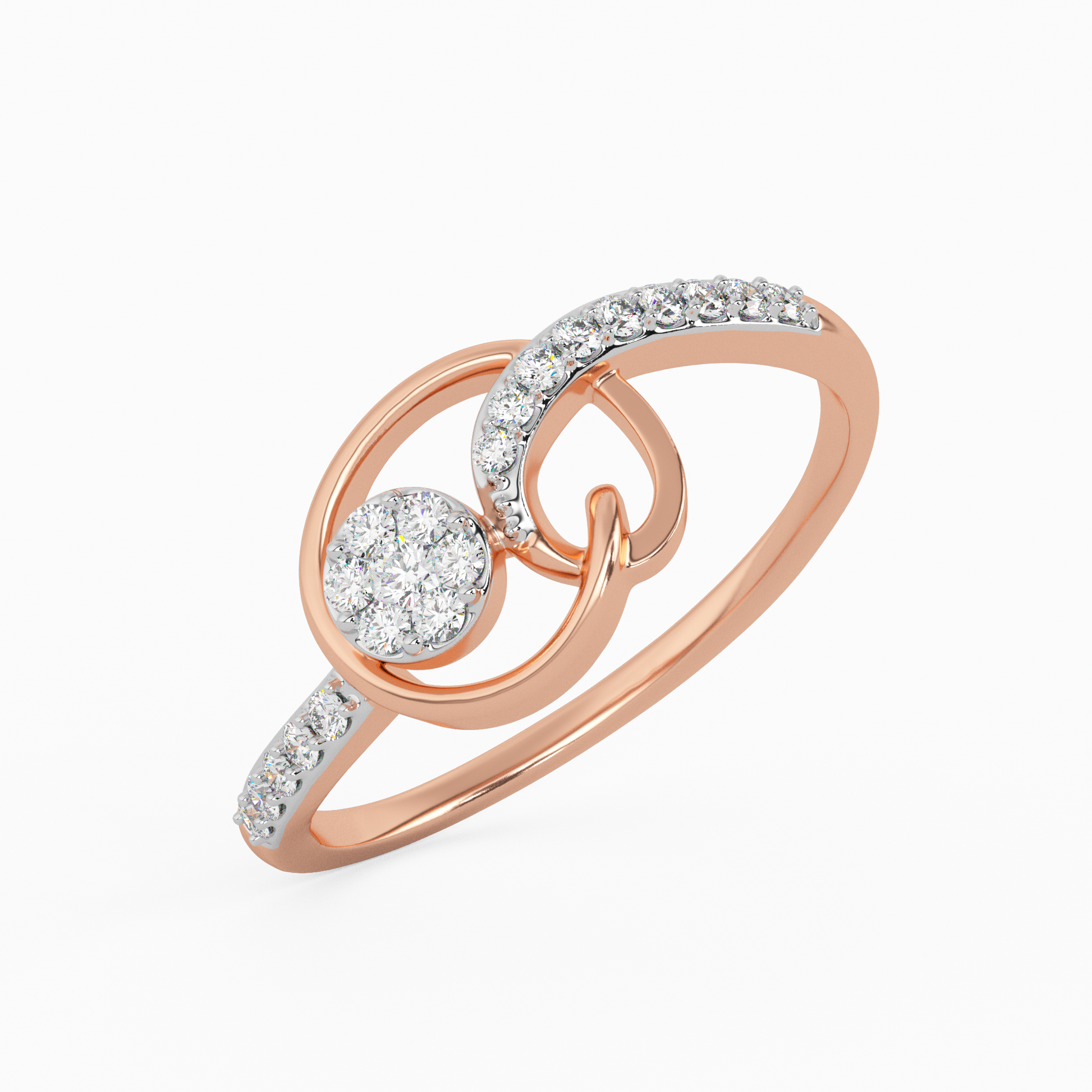 Innocent Rosebud Gold and Diamond Ring