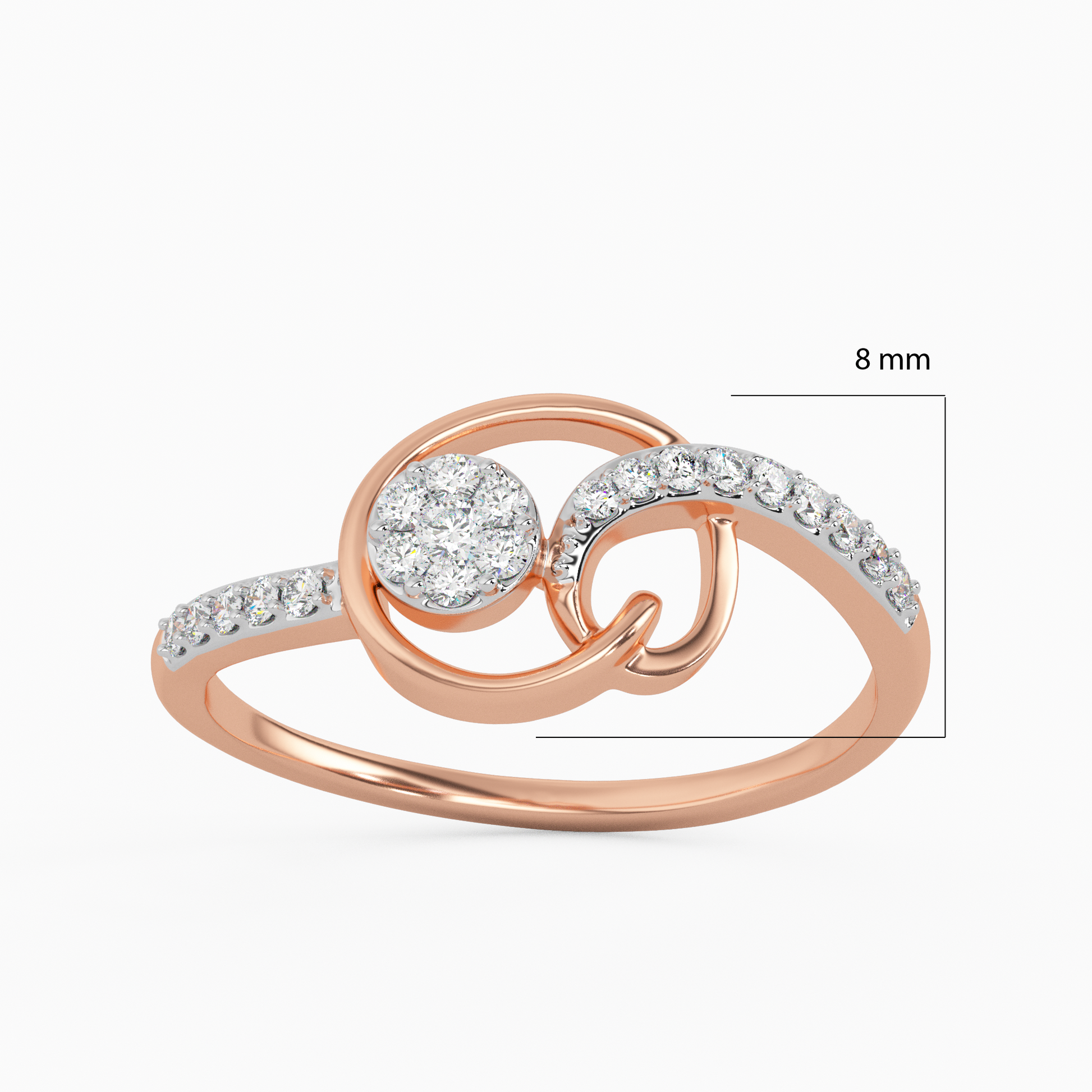 Innocent Rosebud Gold and Diamond Ring