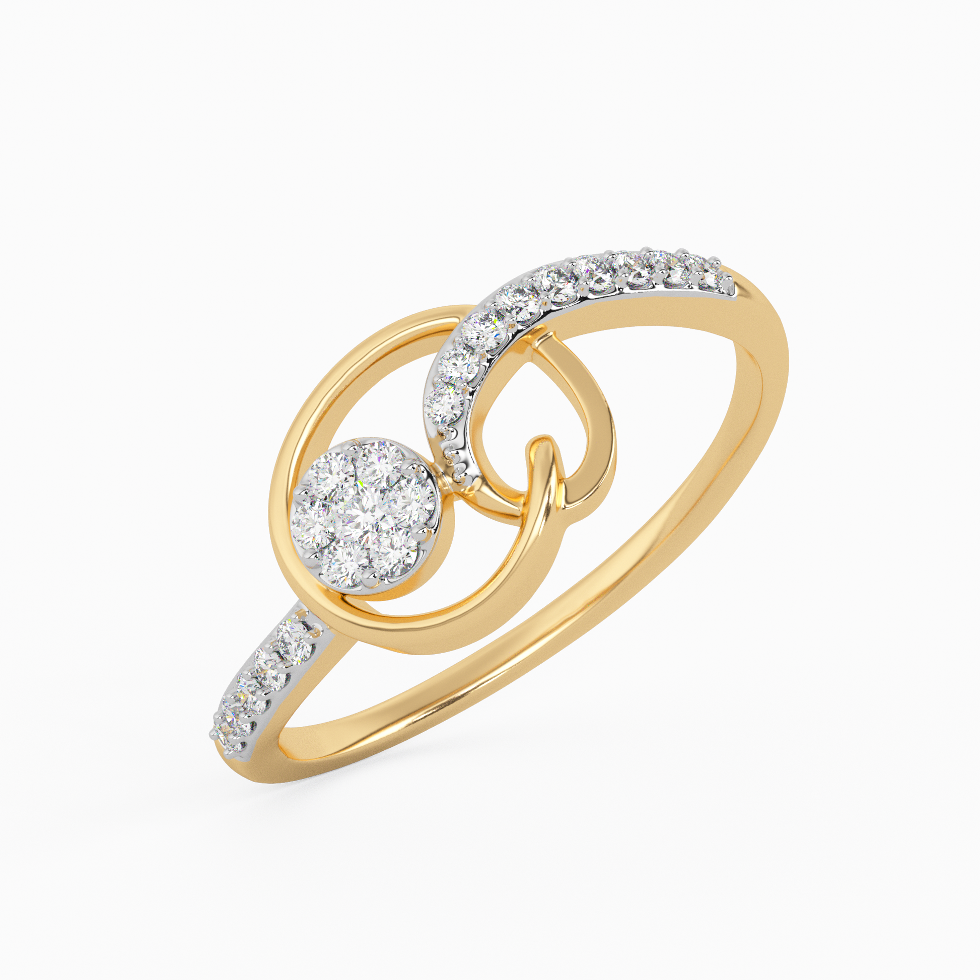 Innocent Rosebud Gold and Diamond Ring