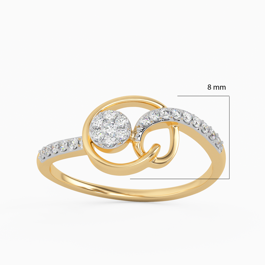 Innocent Rosebud Gold and Diamond Ring