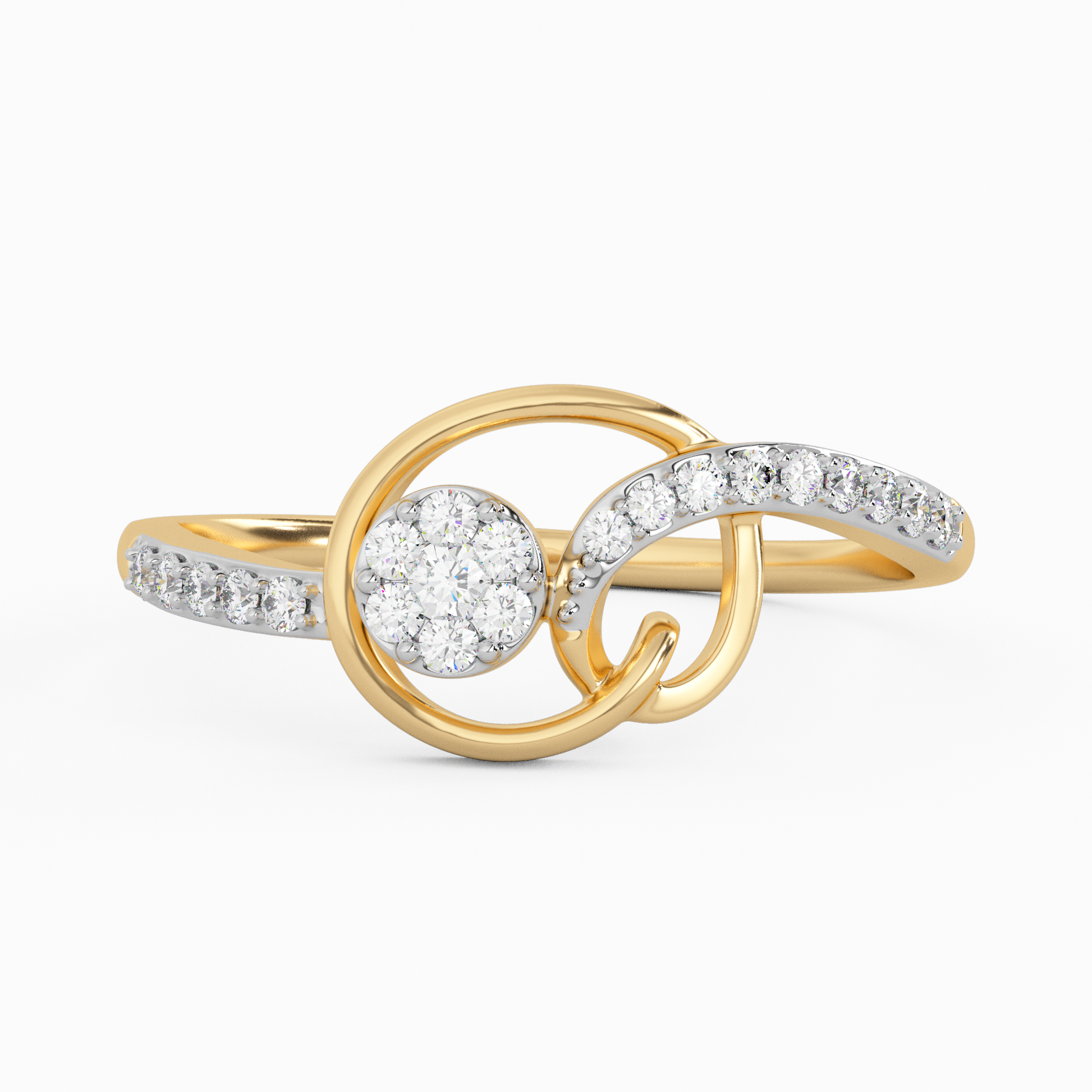 Innocent Rosebud Gold and Diamond Ring