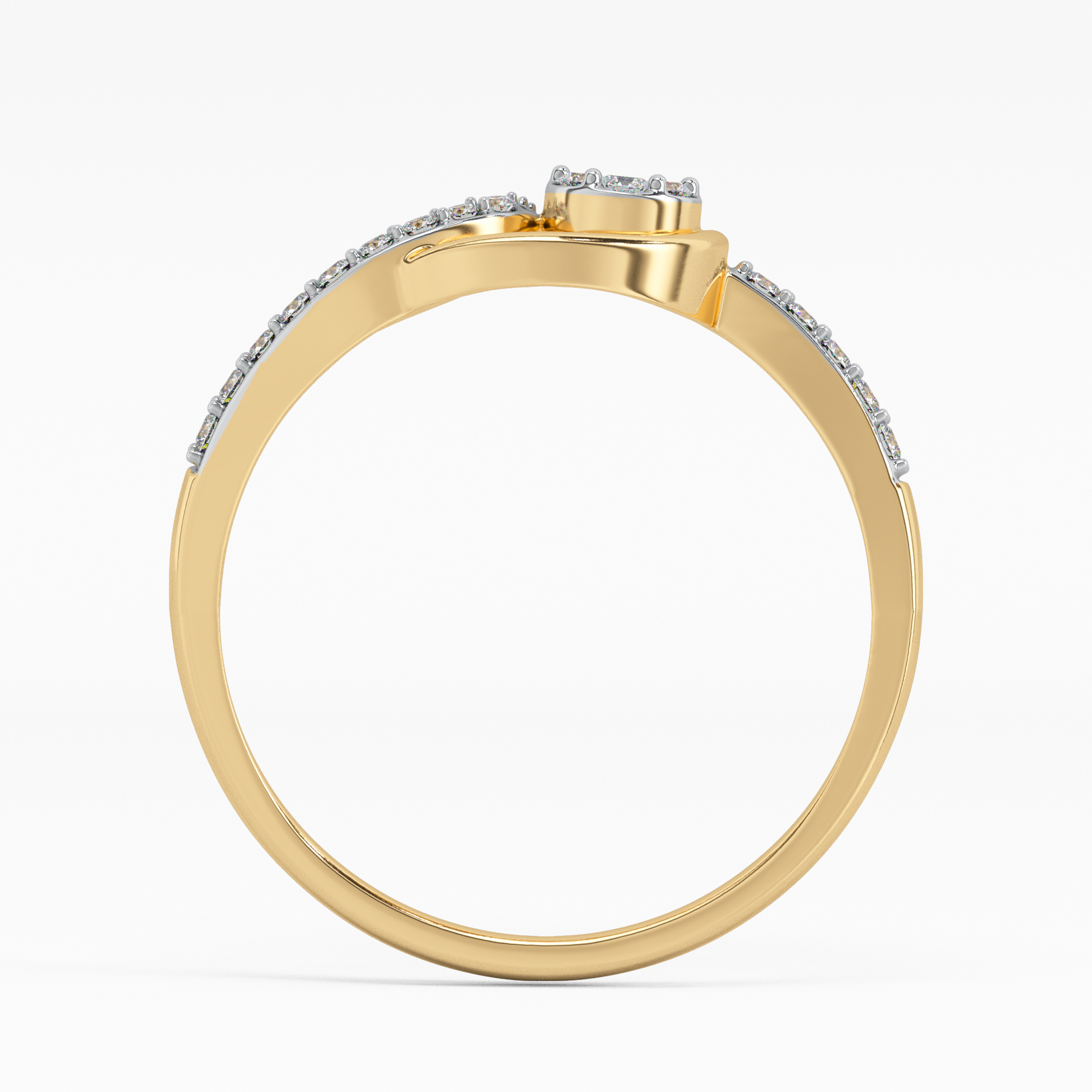 Innocent Rosebud Gold and Diamond Ring