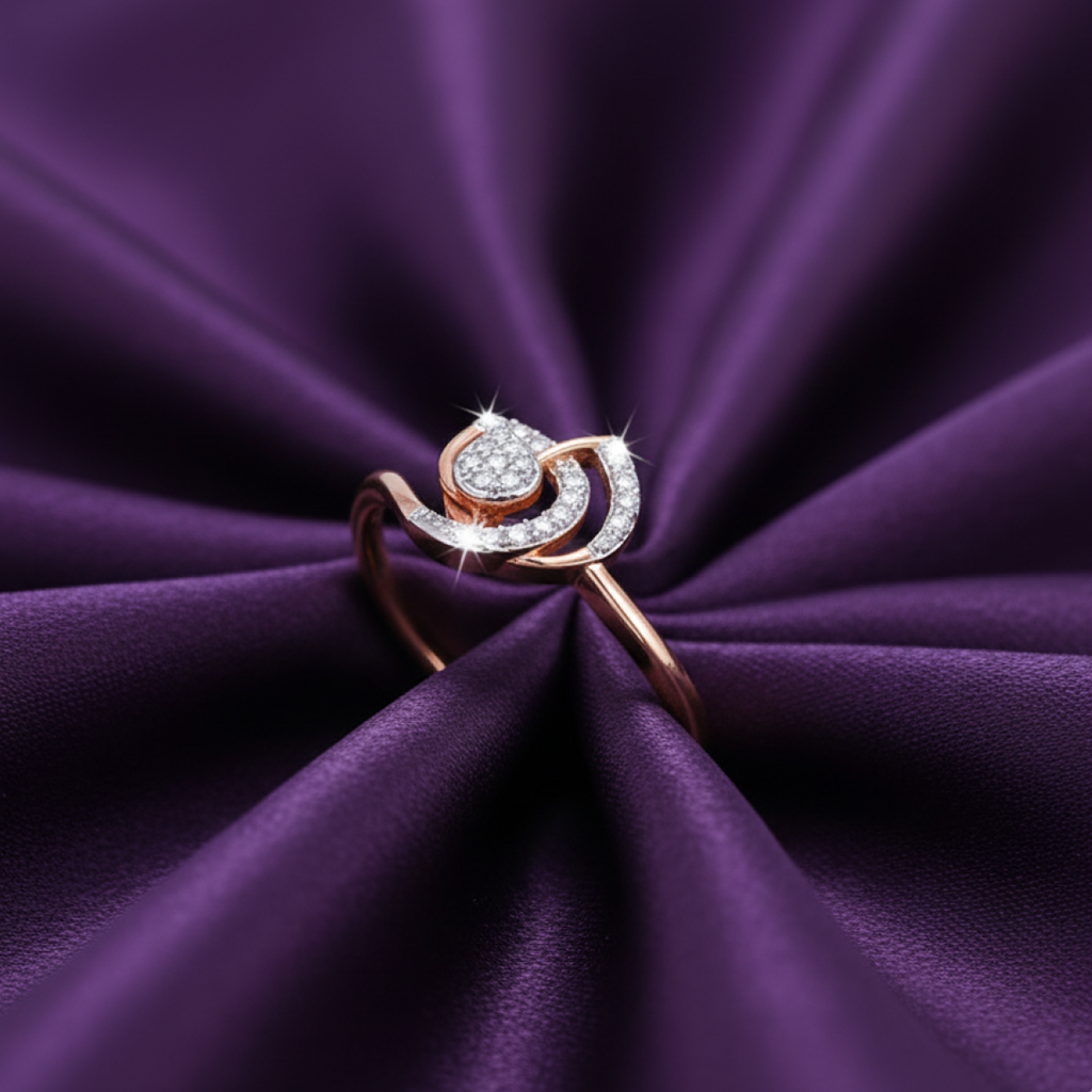 Sunflower Daydreams Gold and Diamond Ring