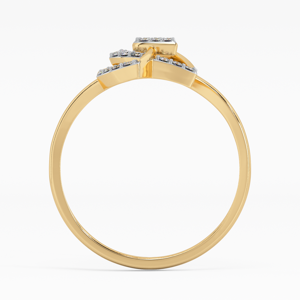 Sunflower Daydreams Gold and Diamond Ring