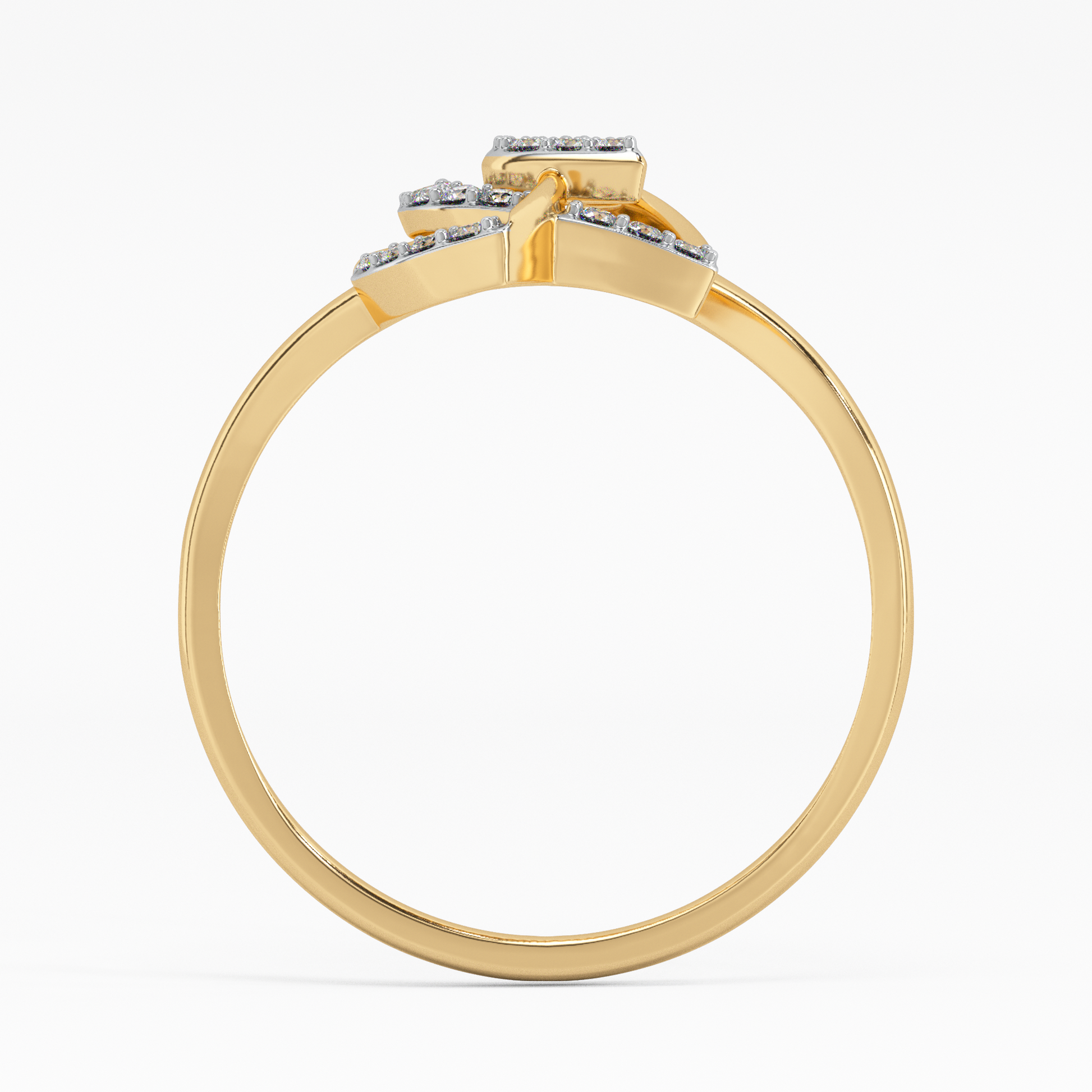 Sunflower Daydreams Gold and Diamond Ring