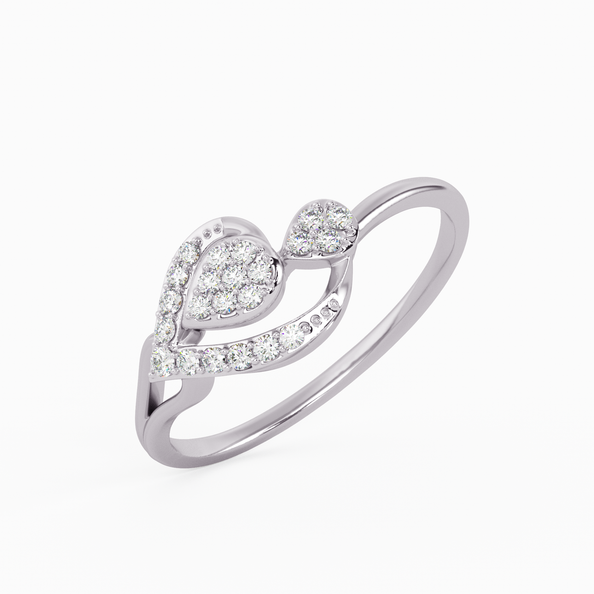 Aster Twist Gold and Diamond Ring