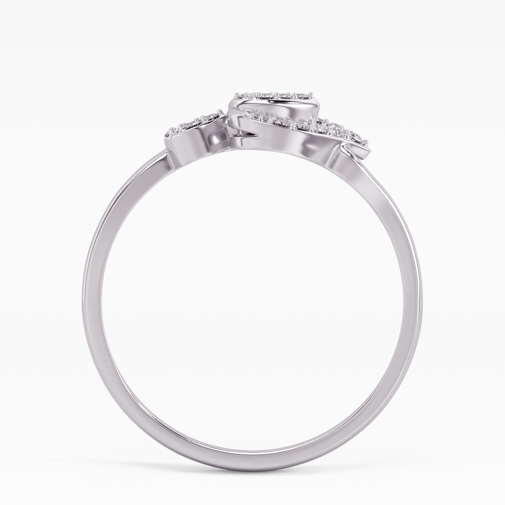 Aster Twist Gold and Diamond Ring