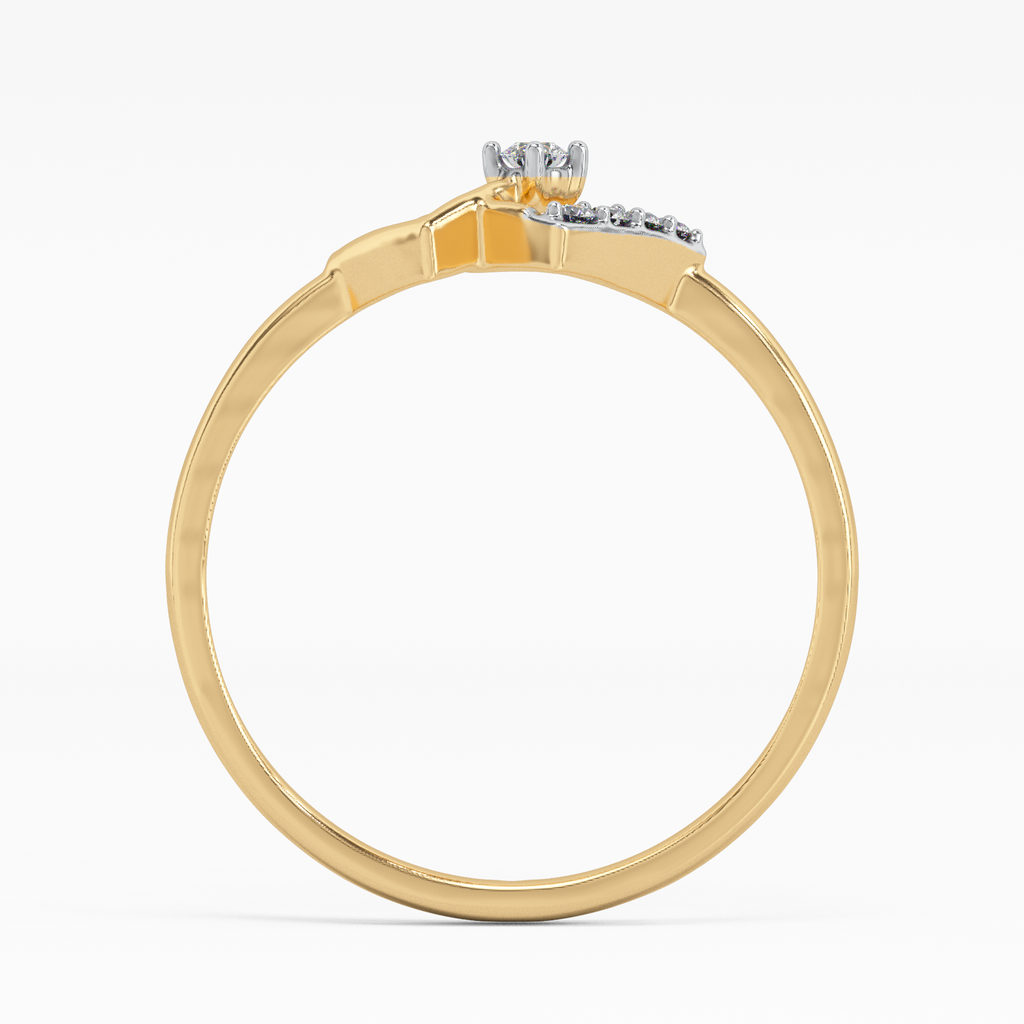 Gorgeous Geometry Gold and Diamond Ring