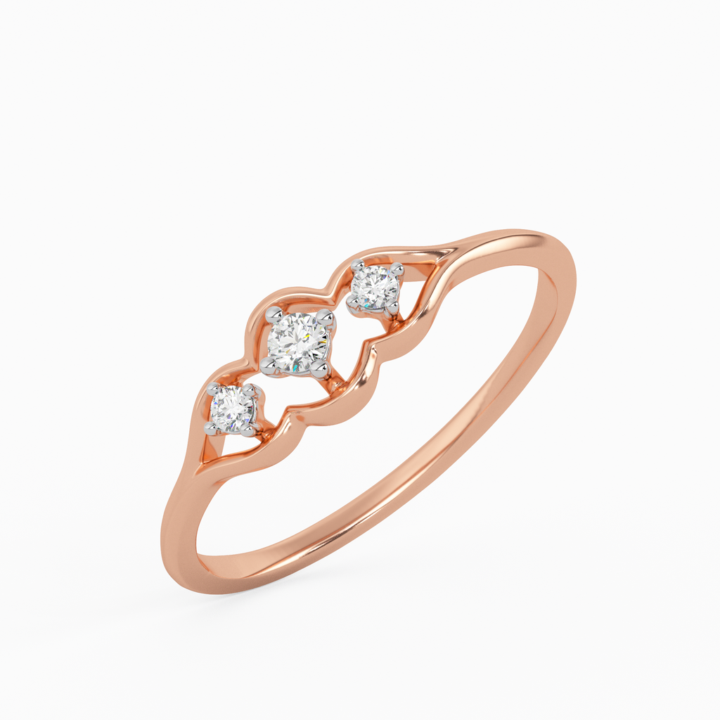 Alluring Azalea Gold and Diamond Ring