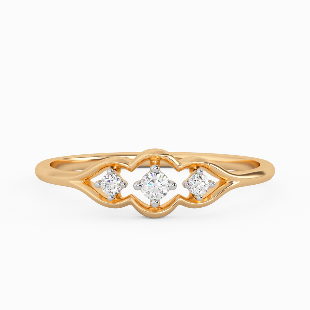 Alluring Azalea Gold and Diamond Ring