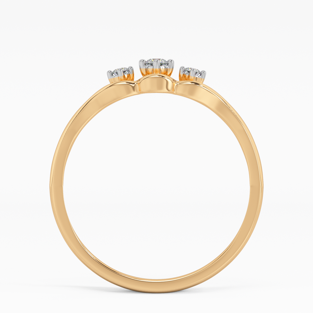 Alluring Azalea Gold and Diamond Ring