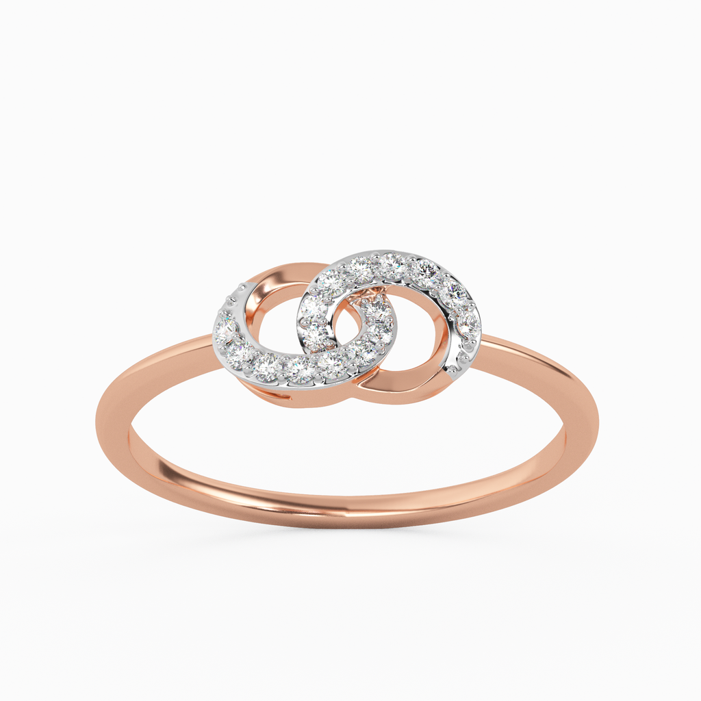 Delicate Tuberose Gold and Diamond Ring