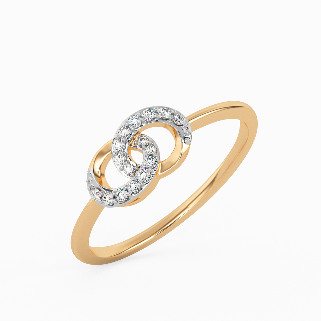 Delicate Tuberose Gold and Diamond Ring