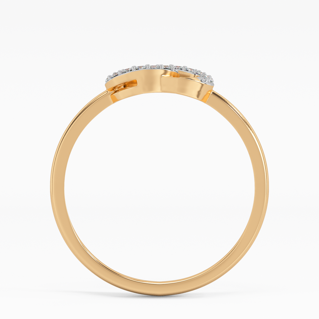Delicate Tuberose Gold and Diamond Ring