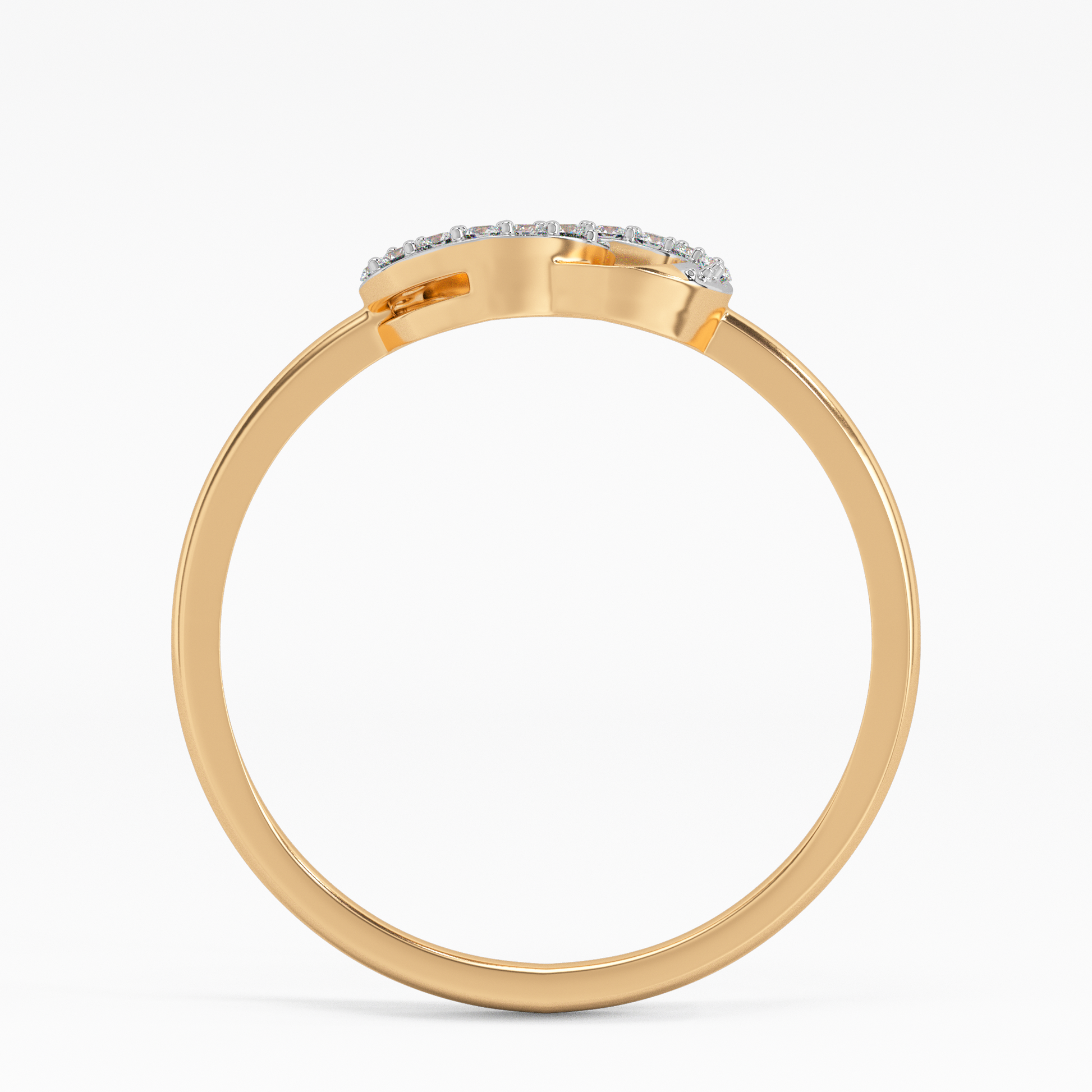 Delicate Tuberose Gold and Diamond Ring