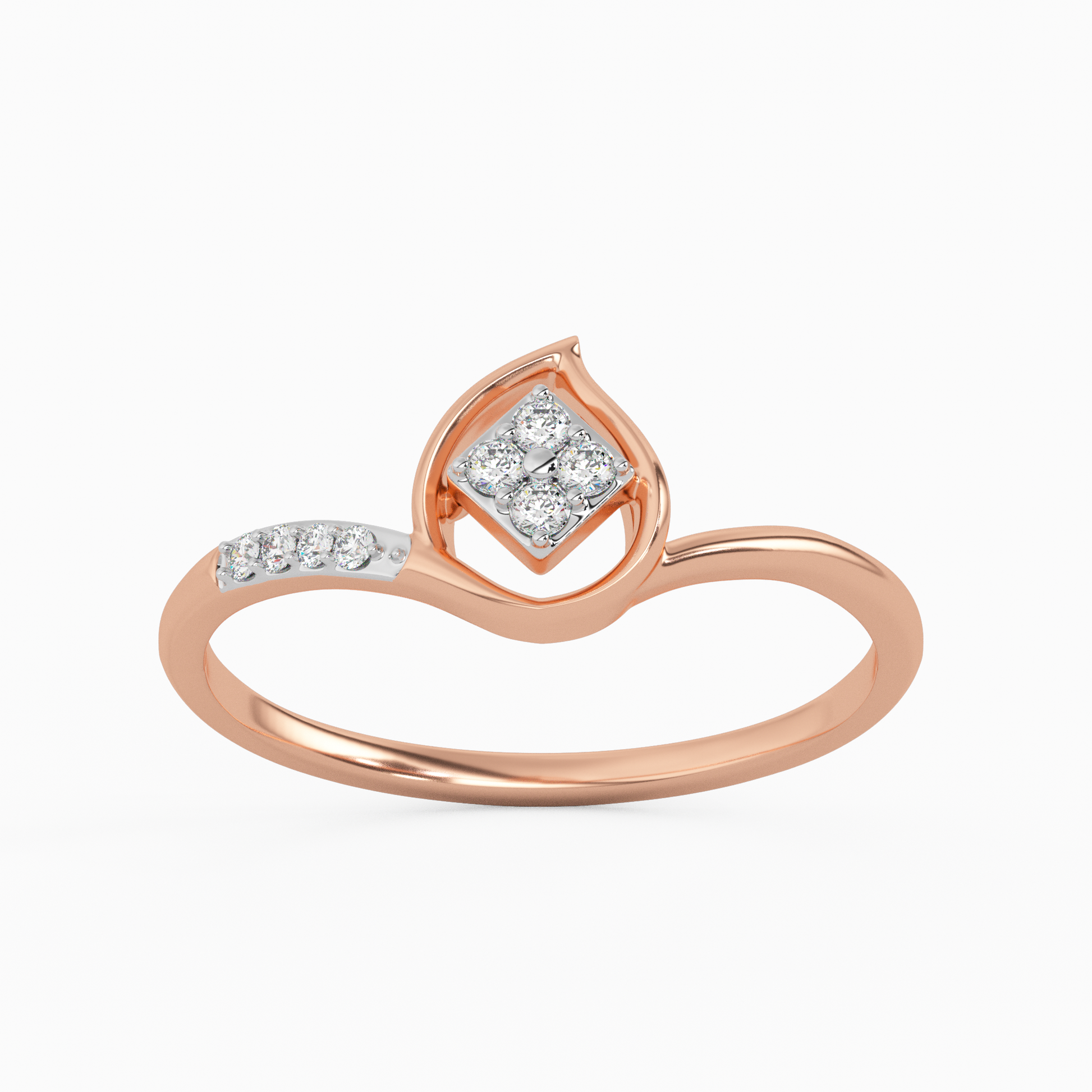 Ethereal Bluebell Gold and Diamond Ring