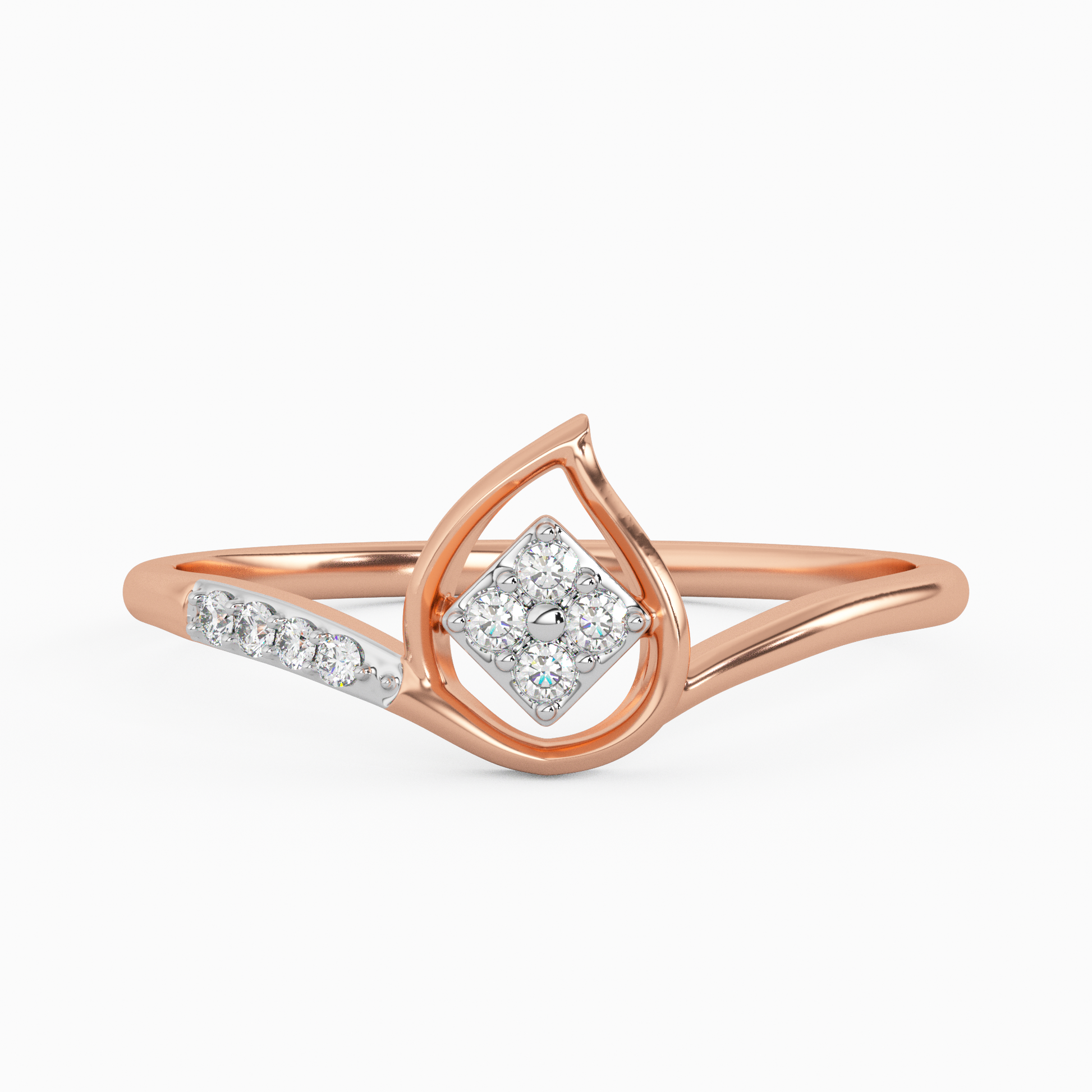 Ethereal Bluebell Gold and Diamond Ring