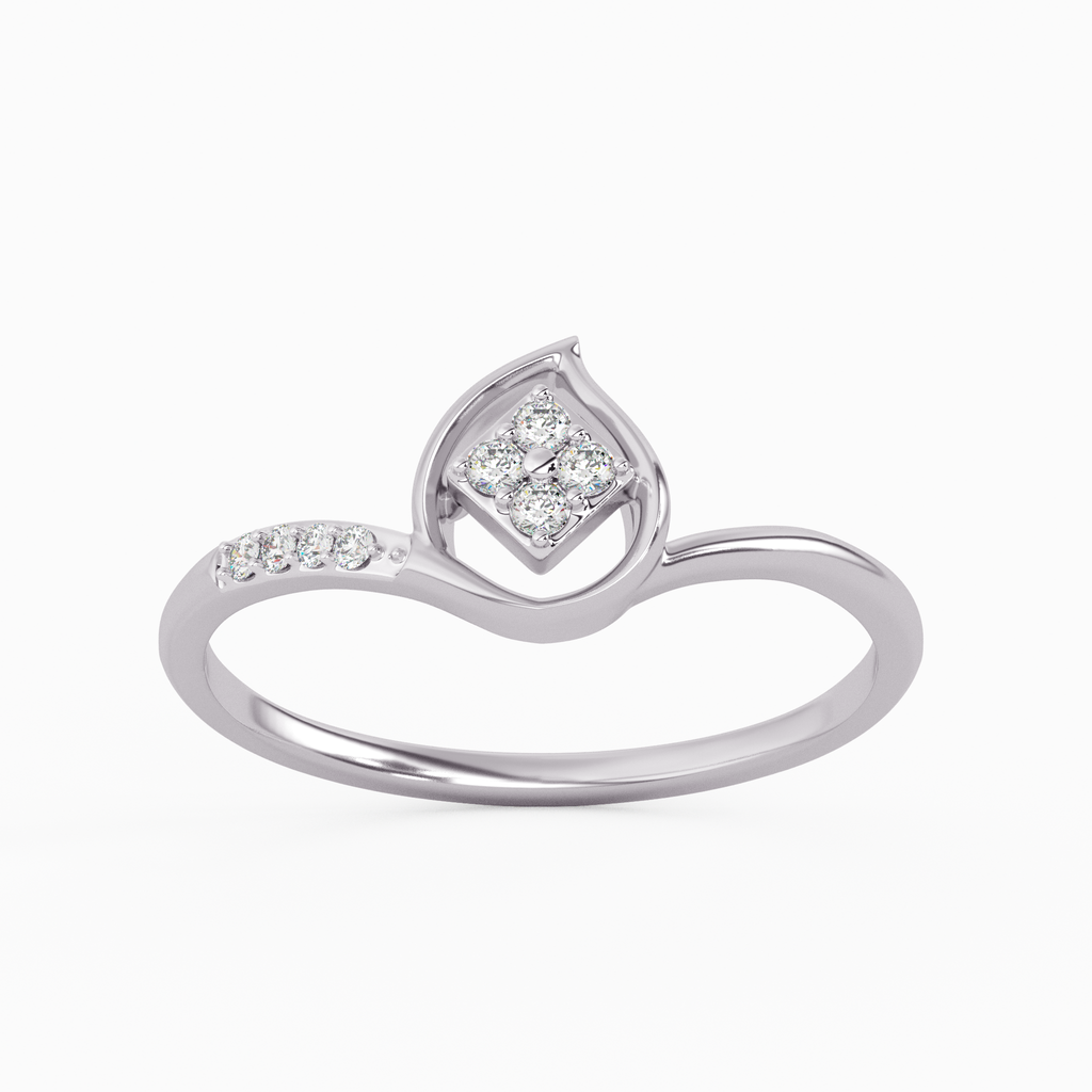 Ethereal Bluebell Gold and Diamond Ring