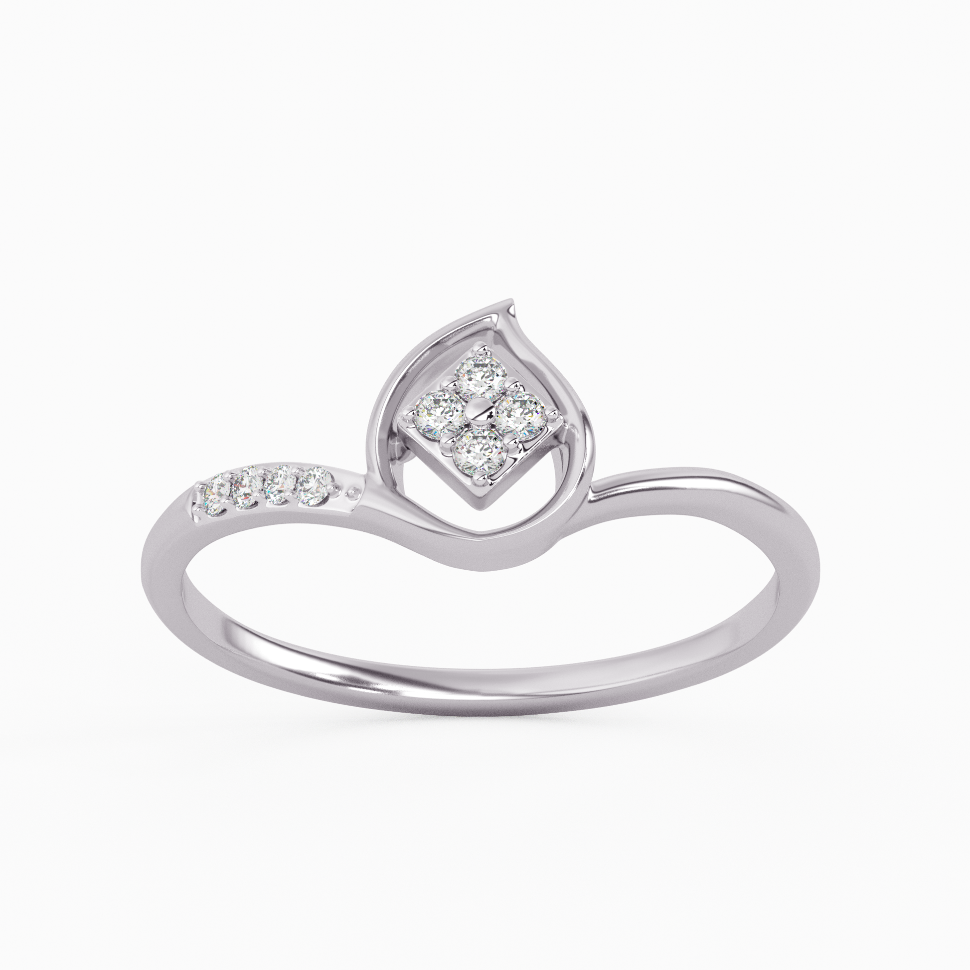 Ethereal Bluebell Gold and Diamond Ring