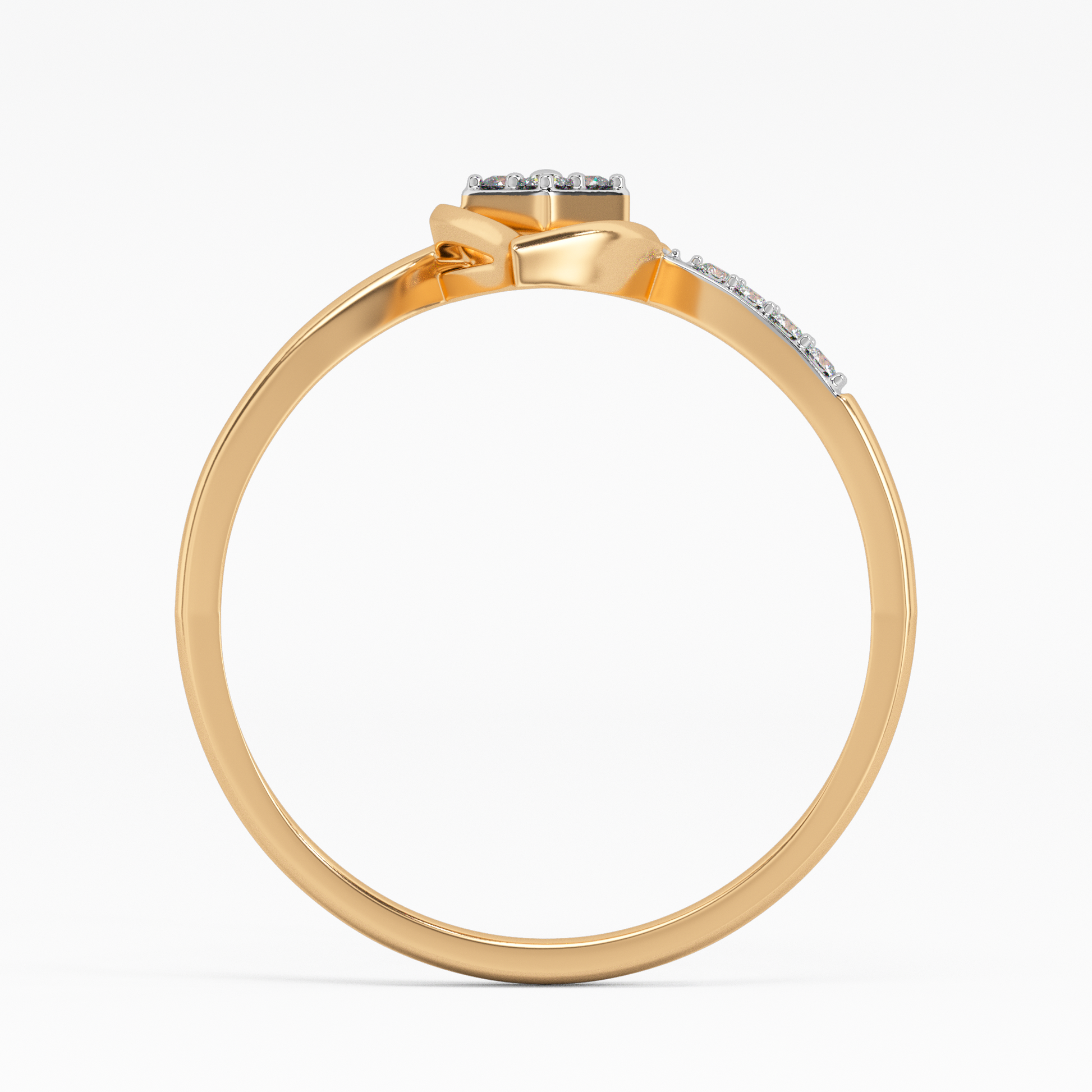 Ethereal Bluebell Gold and Diamond Ring