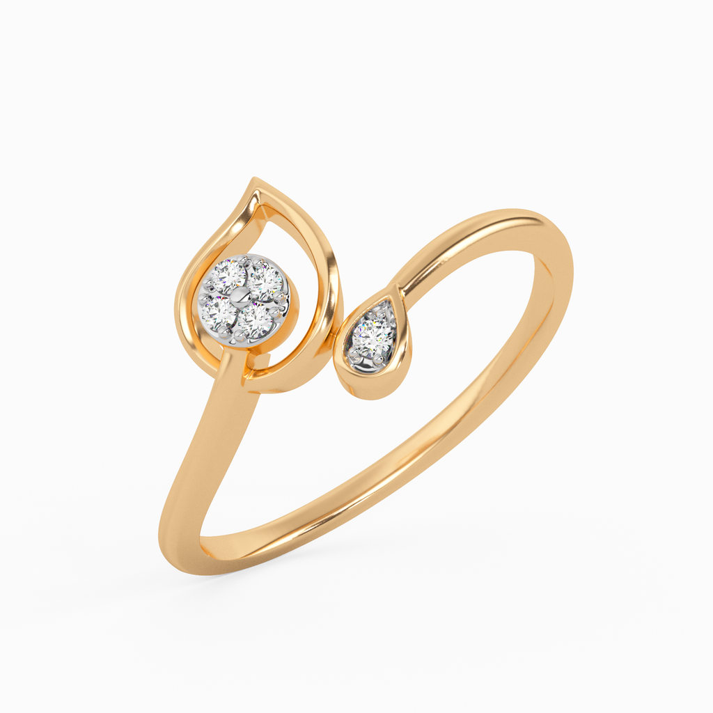 Impeccable Imperfection Gold and Diamond Ring