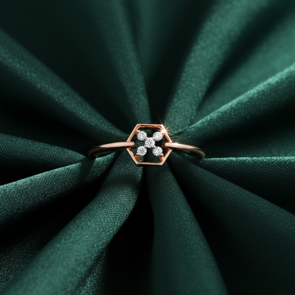 Lavish Lavender Gold and Diamond Ring