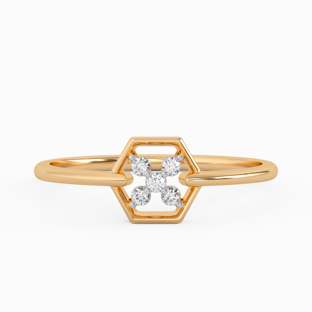 Lavish Lavender Gold and Diamond Ring