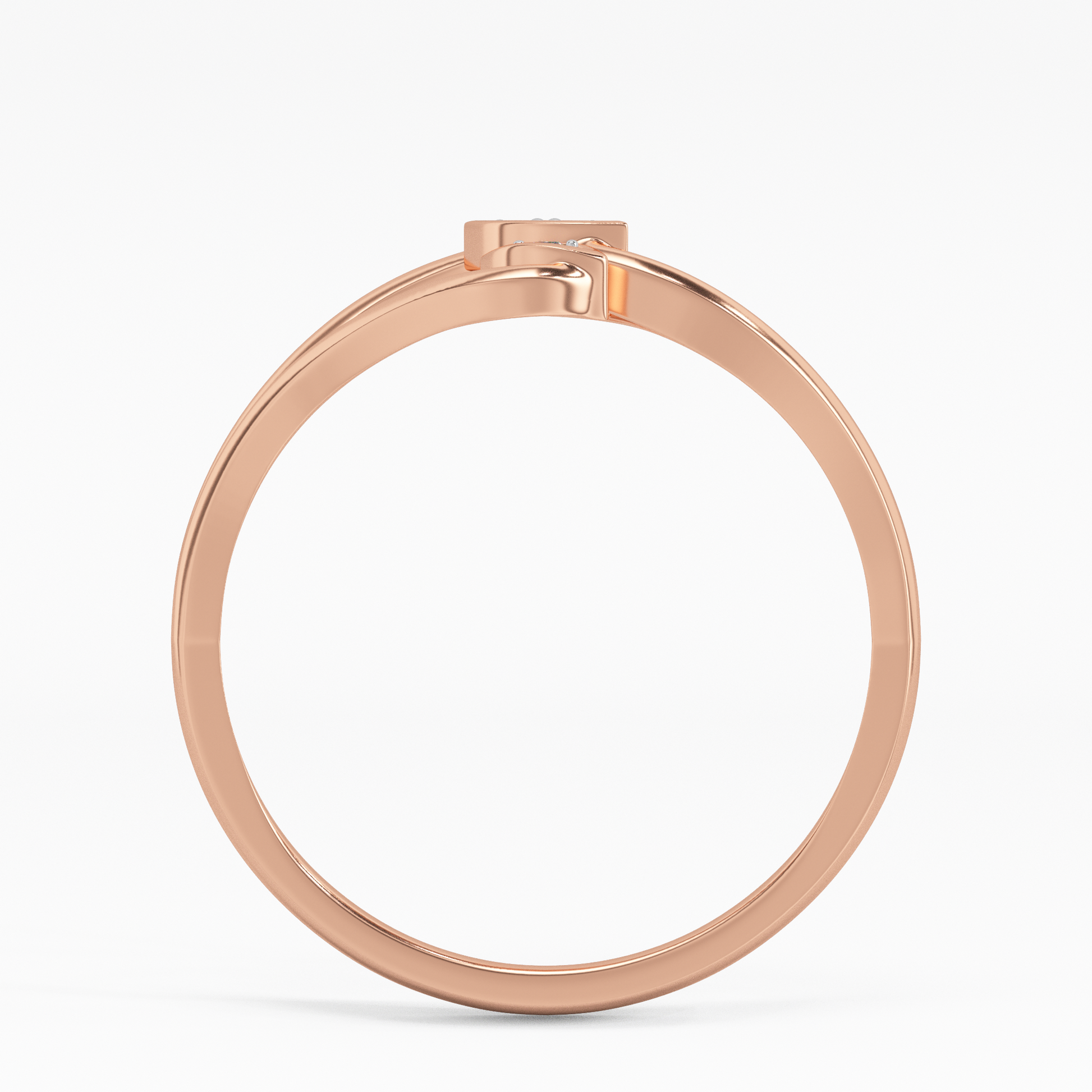 Shimmering Begonia Gold and Diamond Ring