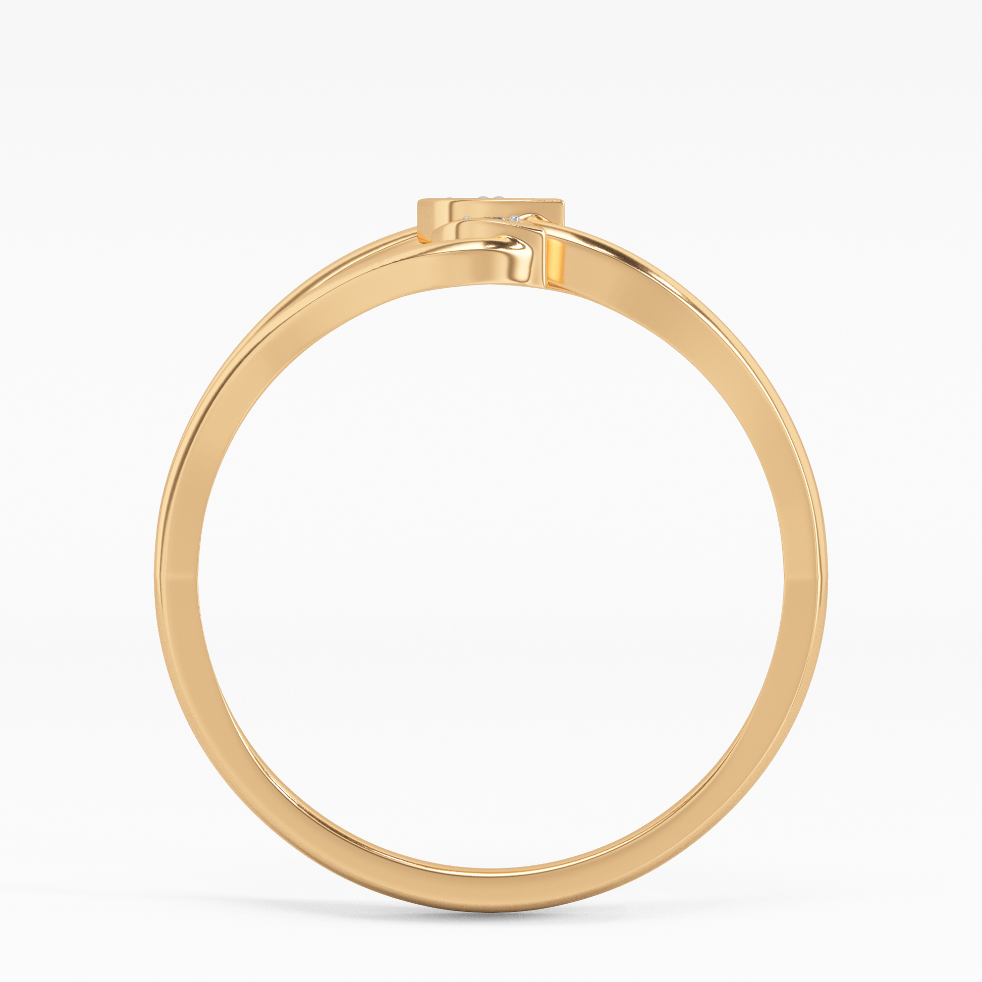 Shimmering Begonia Gold and Diamond Ring