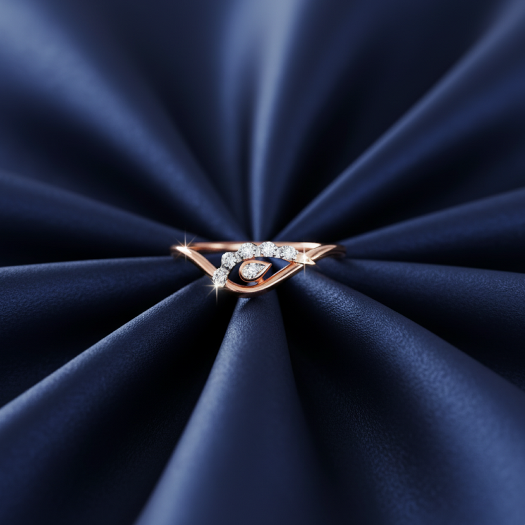 Stunning Gardenia Gold and Diamond Ring