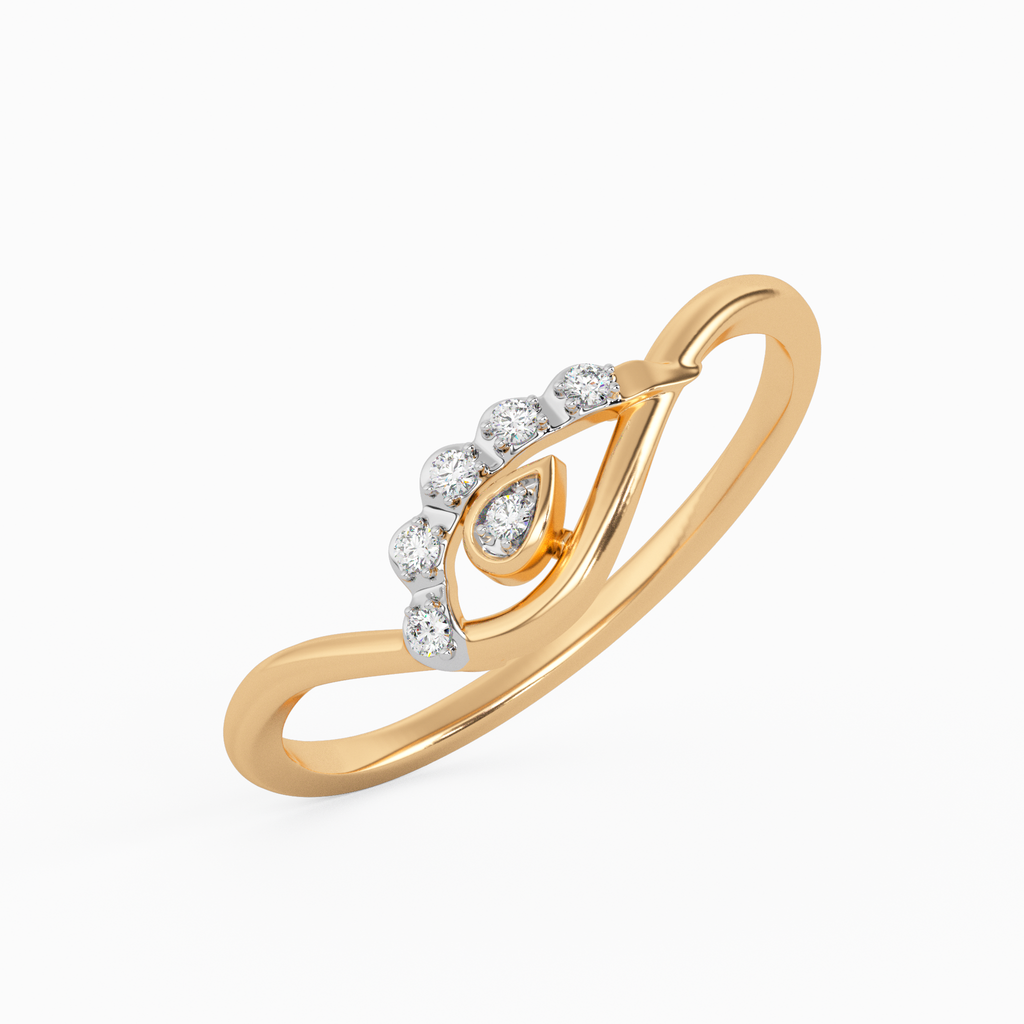 Stunning Gardenia Gold and Diamond Ring
