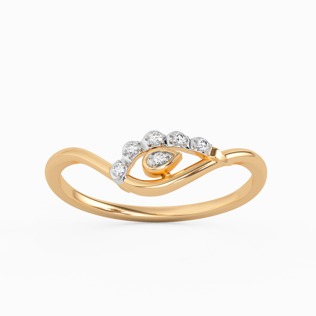 Stunning Gardenia Gold and Diamond Ring