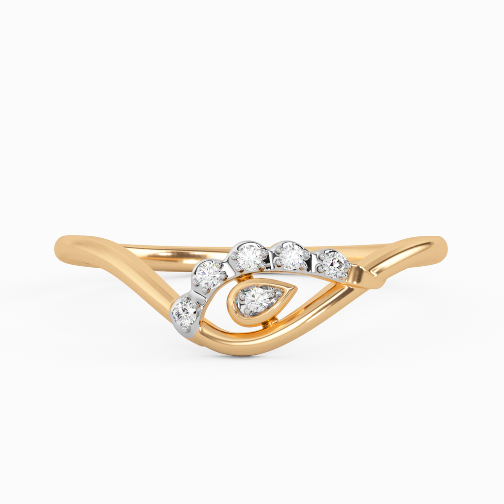 Stunning Gardenia Gold and Diamond Ring