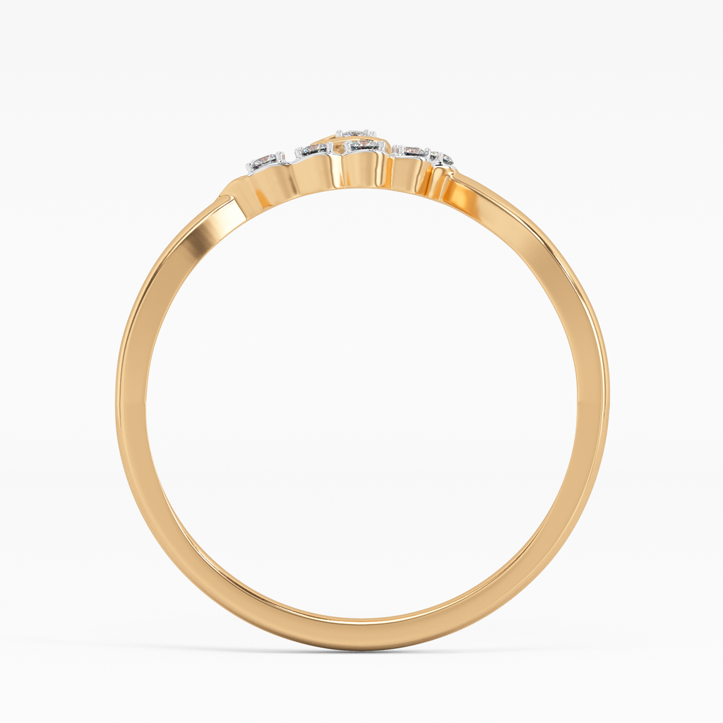 Stunning Gardenia Gold and Diamond Ring